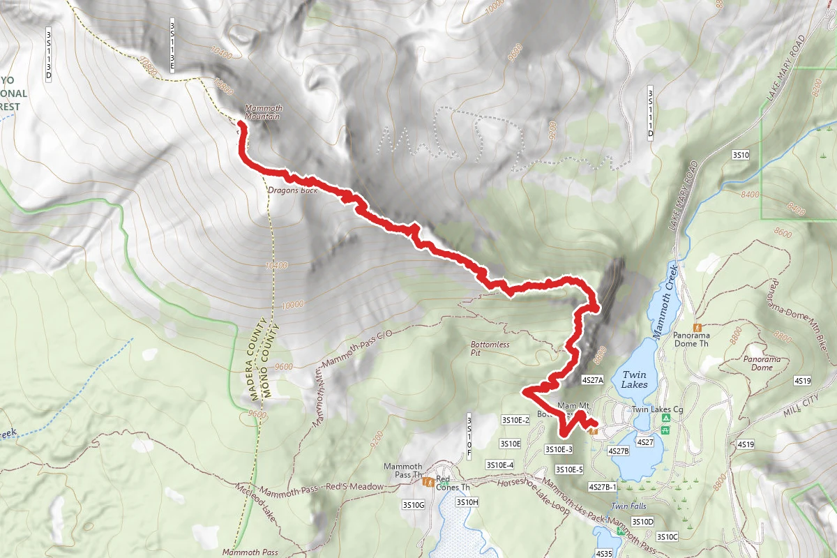 Seven Lakes Point via Dragon's Back Trail