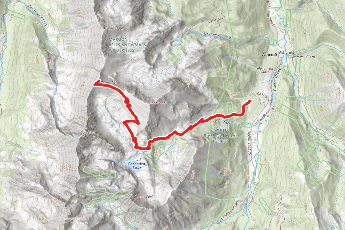 Cathedral Lake to Electric Pass Trail