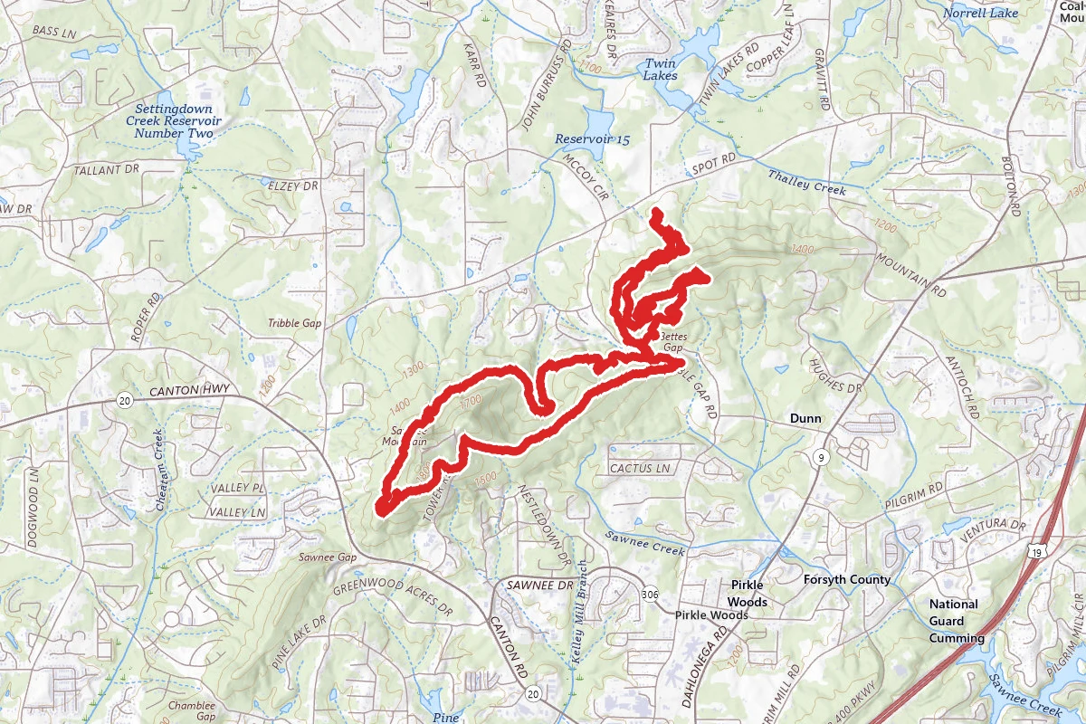 Indian Seats, Ridgeline, and Mountainside Trail Loop