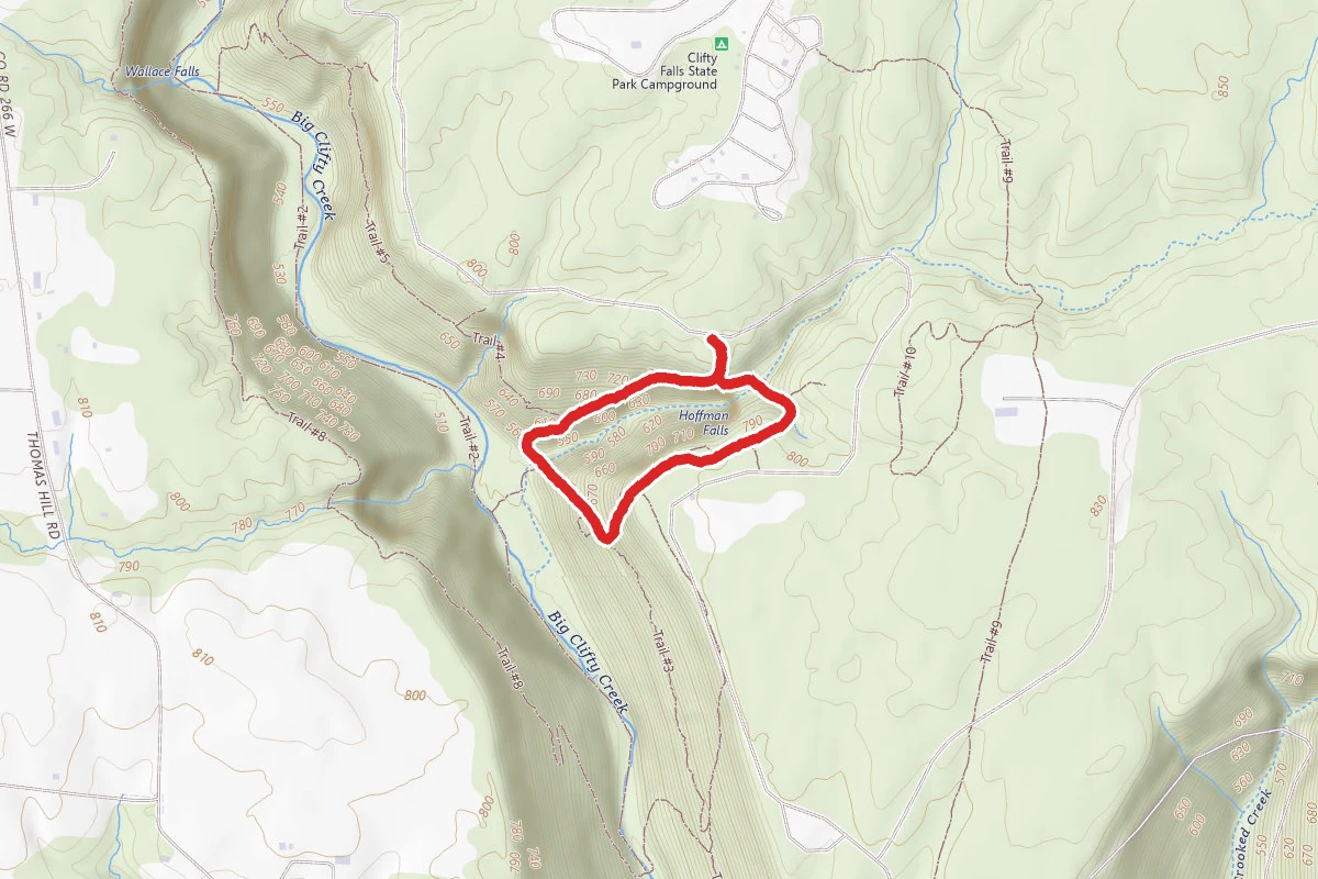 Trail 3 and 4 Hoffman Falls Loop