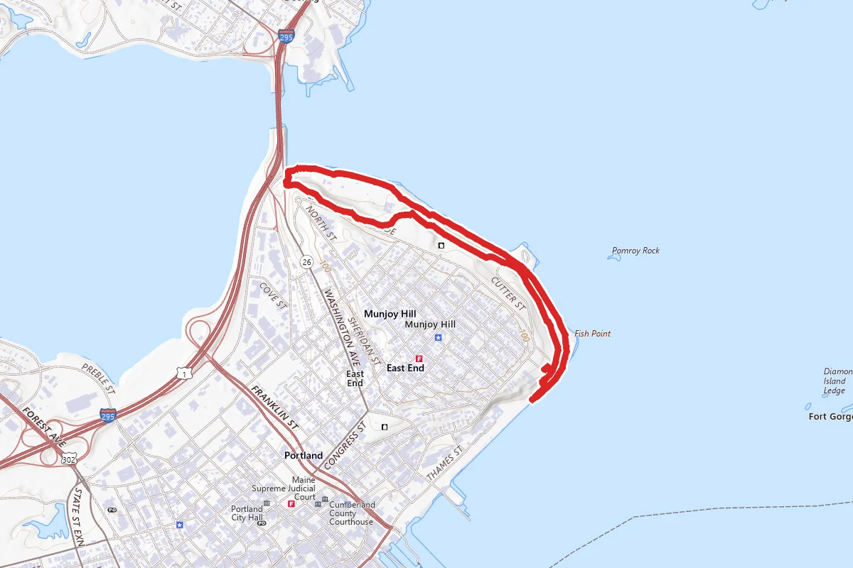 Eastern Promenade and Prom Midslope Trail Loop