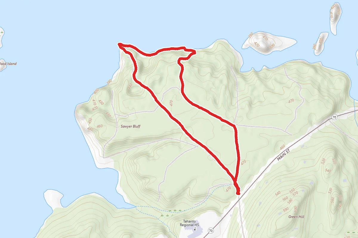 Sawyer Bluff to Wachusett Reservoir