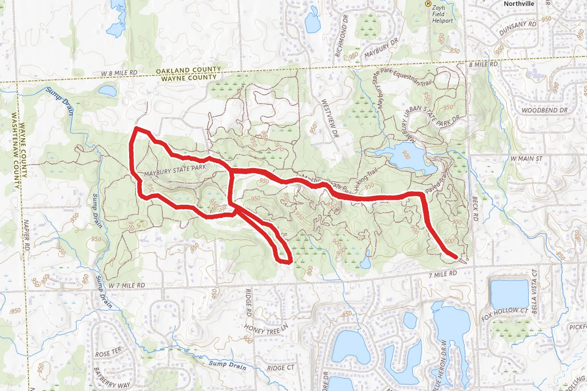 Maybury State Park Paved Trail