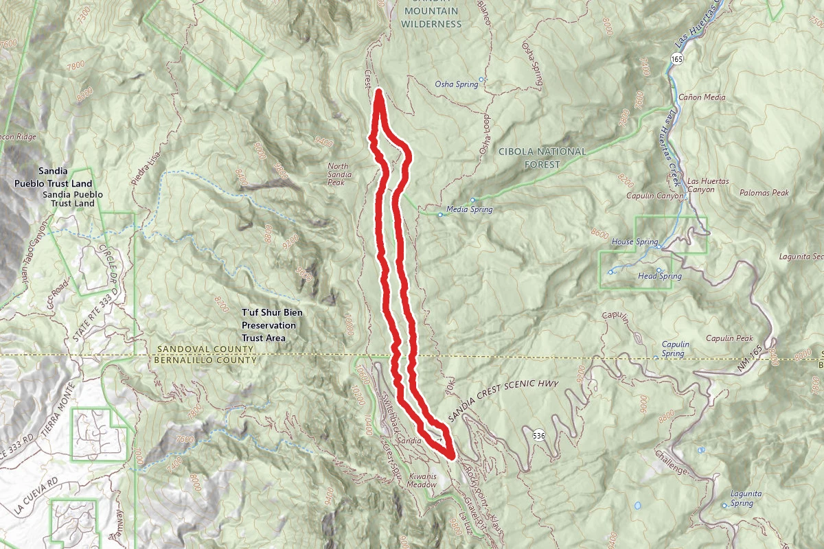 Survey and Ellis Trail Loop