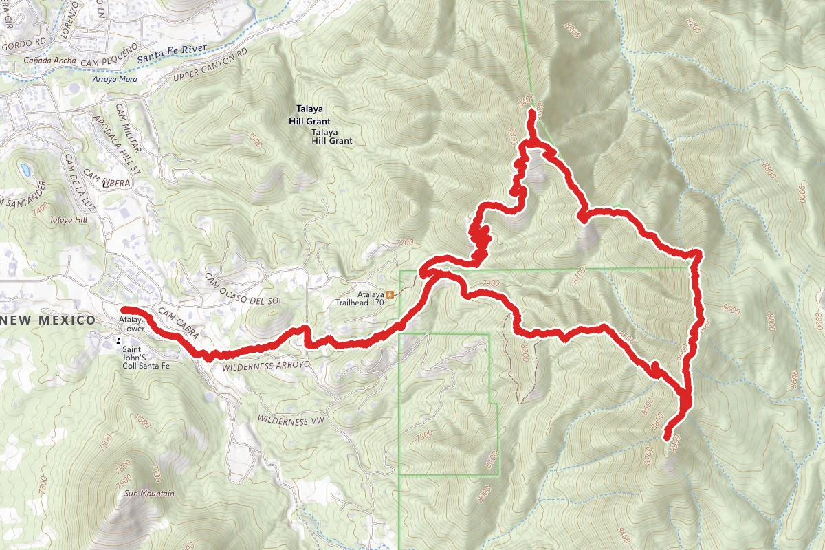 Atalaya Mountain to Picacho Loop