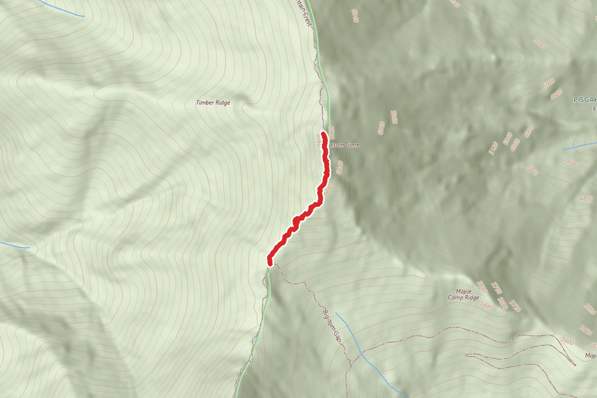 Big Tom Spur to Balsam Cone