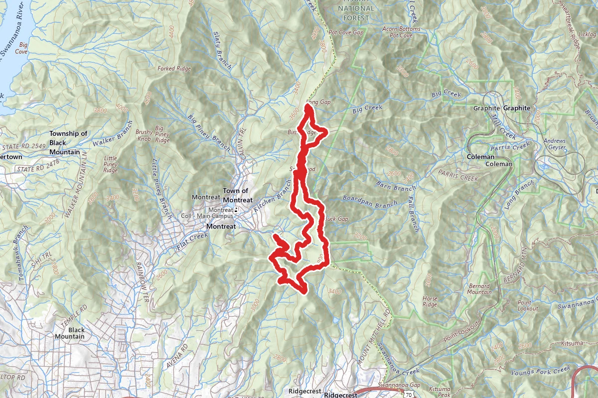 Lookout Mountain and Brushy Mountain Loop
