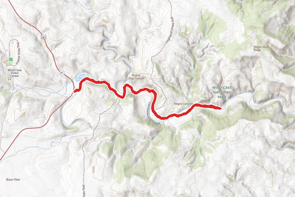 Wind Cave Canyon Trail