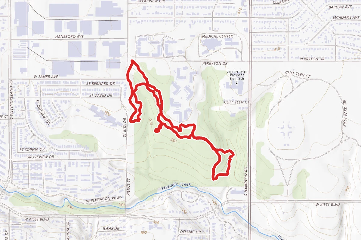 Oak Cliff Nature Preserve Loop