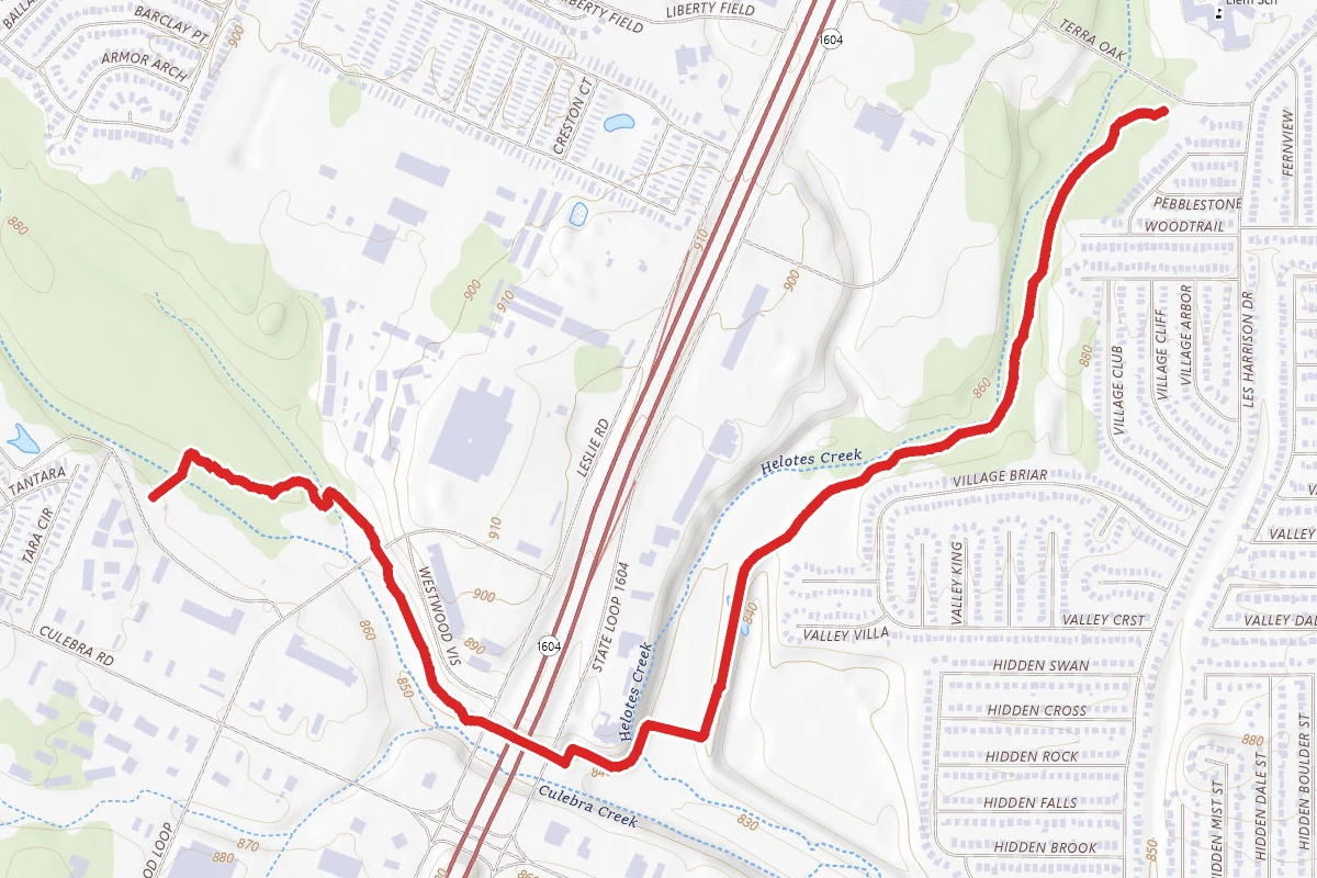 Culebra Creek Park Trail