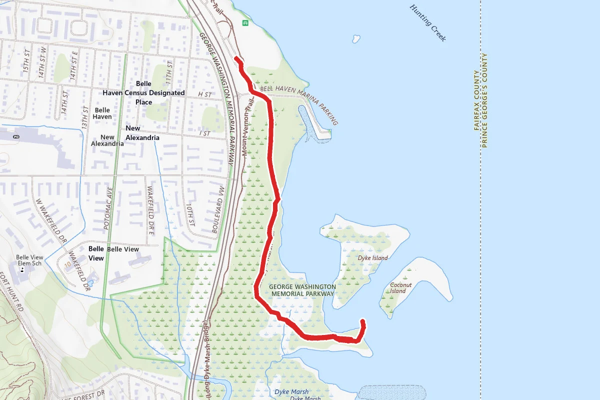 Dyke Marsh Wildlife Preserve Trail