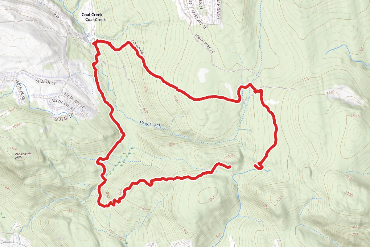 Wildside Trail to Shy Bear Trail to Cave Hole Trail