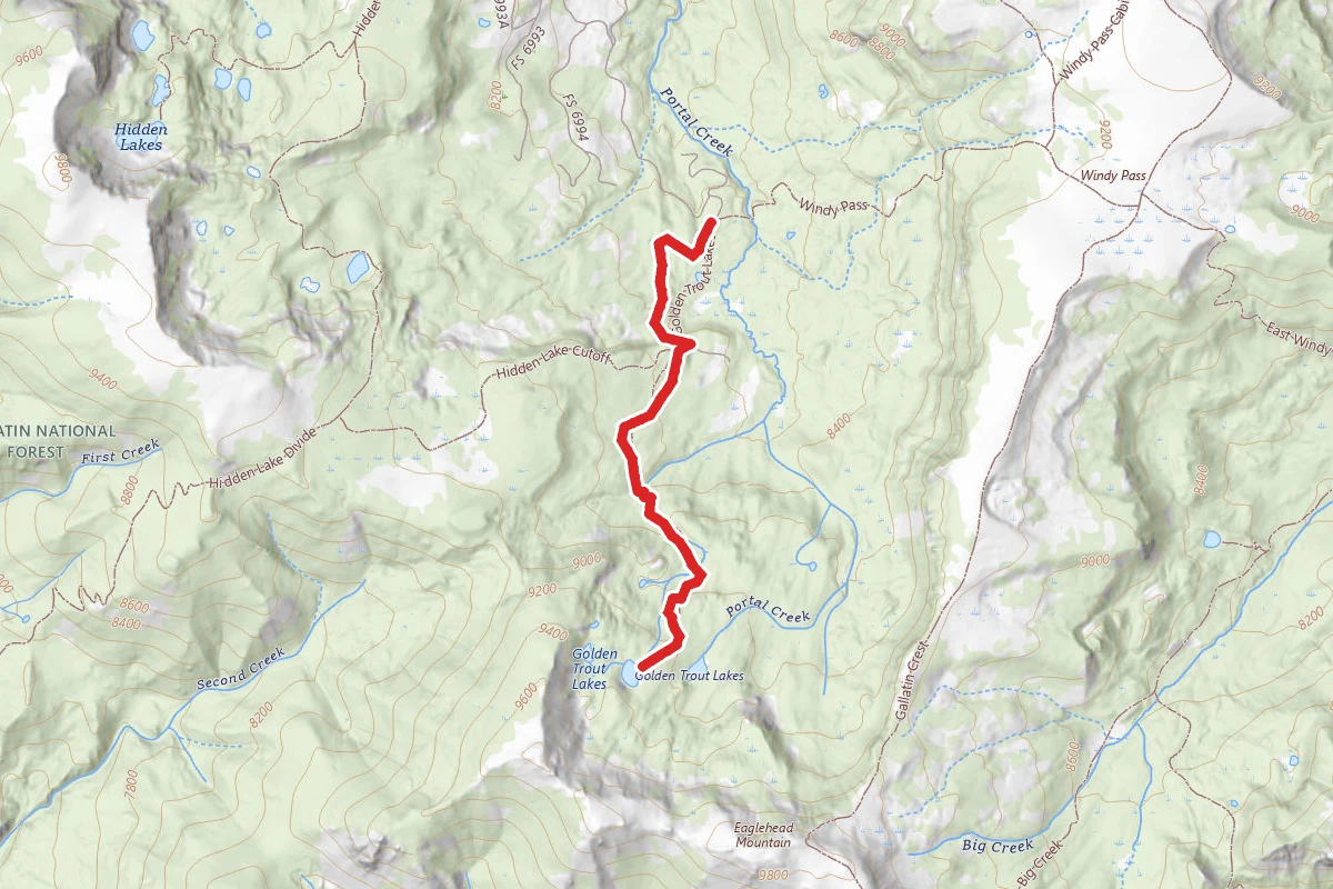 Golden Trout Lakes Trail