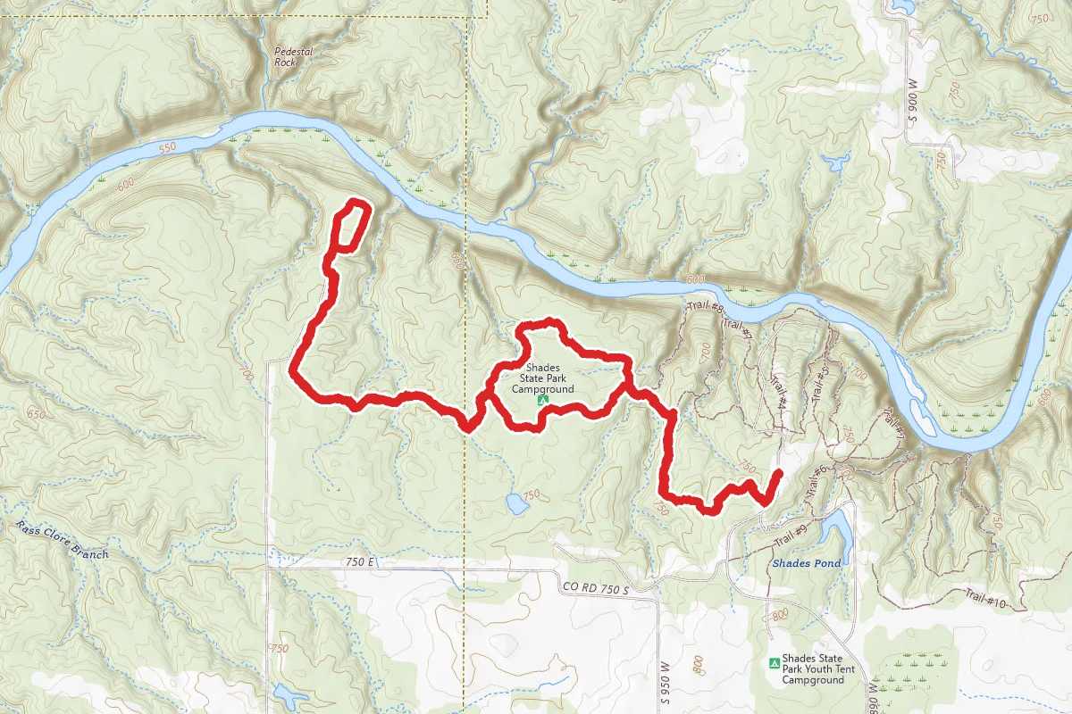 Shades State Park Backpack and Campground Loop