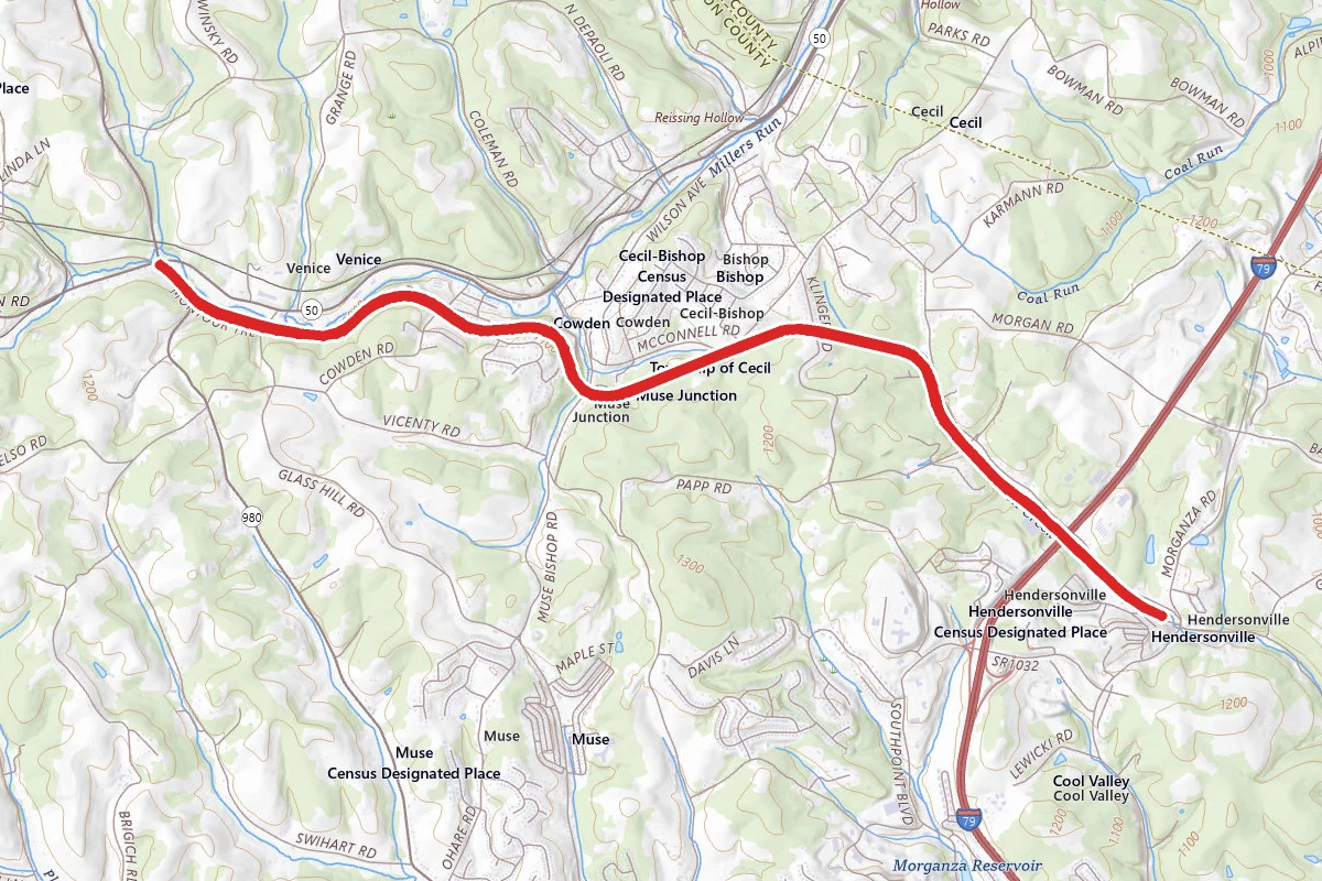 Montour Trail - Venice to Hendersonville