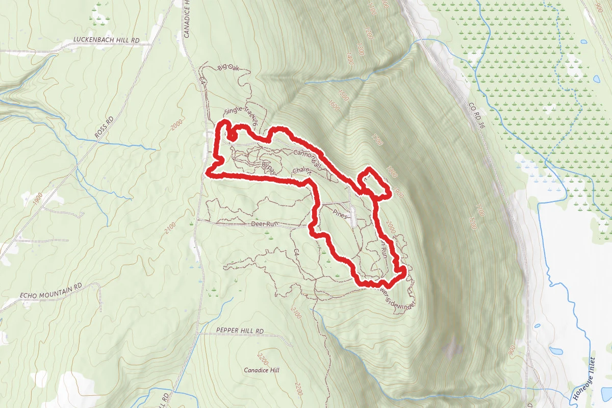 Bear Cub, Cannonball, Fox, Raccoon and Chalet Loop