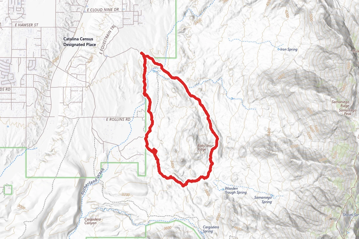 Petroglyphs to Baby Jesus Ridge Loop