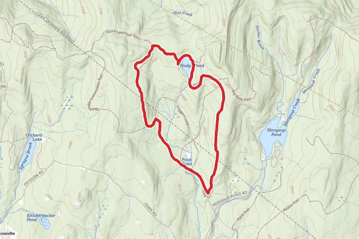 Hodge Pond and Frick Pond Loop Trail