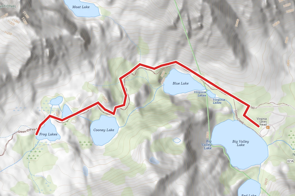 Big Virginia Lake to Frog Lakes