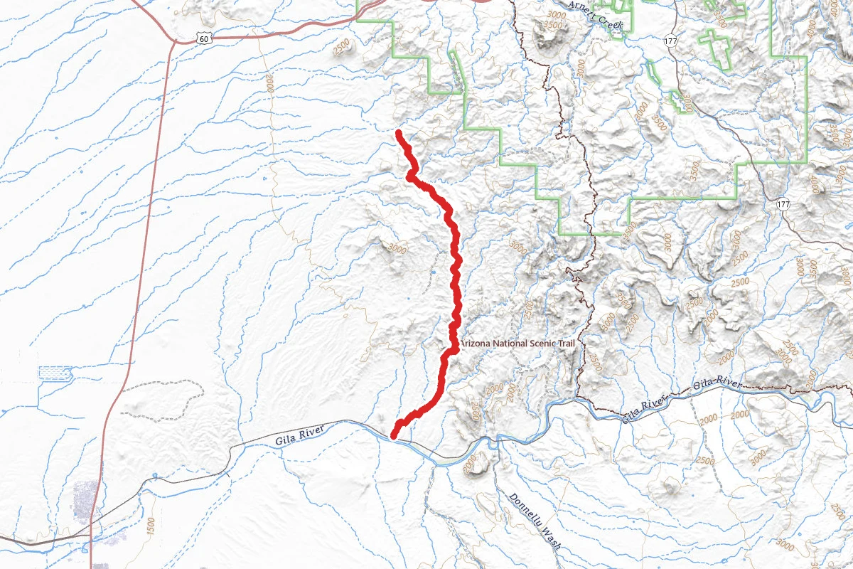 Box Canyon OHV Road from Southern Terminus