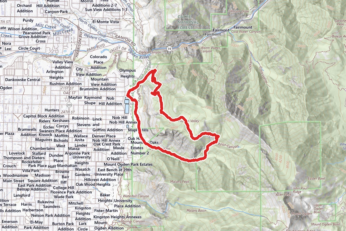 Hidden Valley and Taylor Canyon Loop