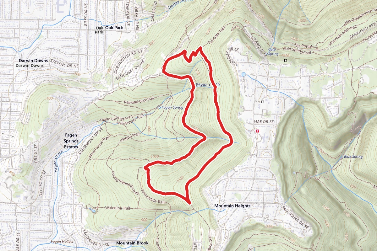 Bluff Line Trail and High Trail Loop