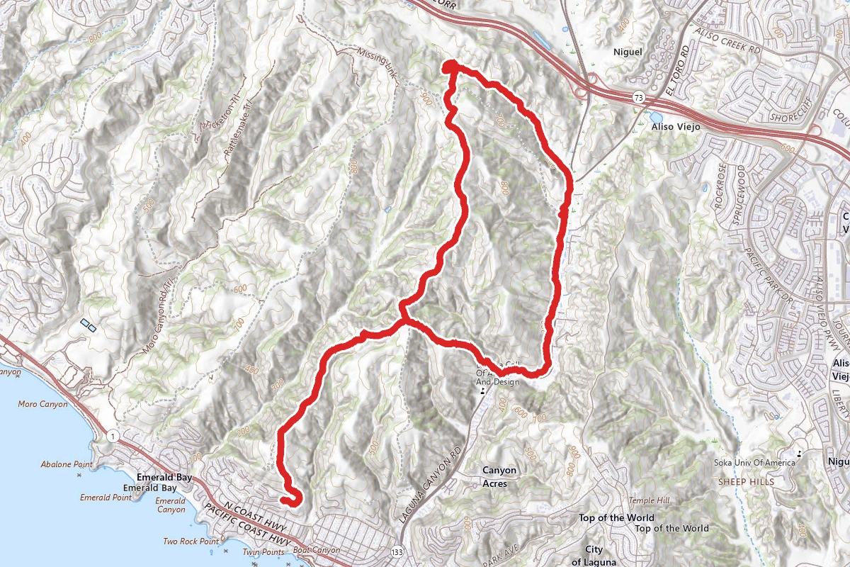 Bommer Ridge, Laurel Canyon and Laguna Ridge Trail Loop