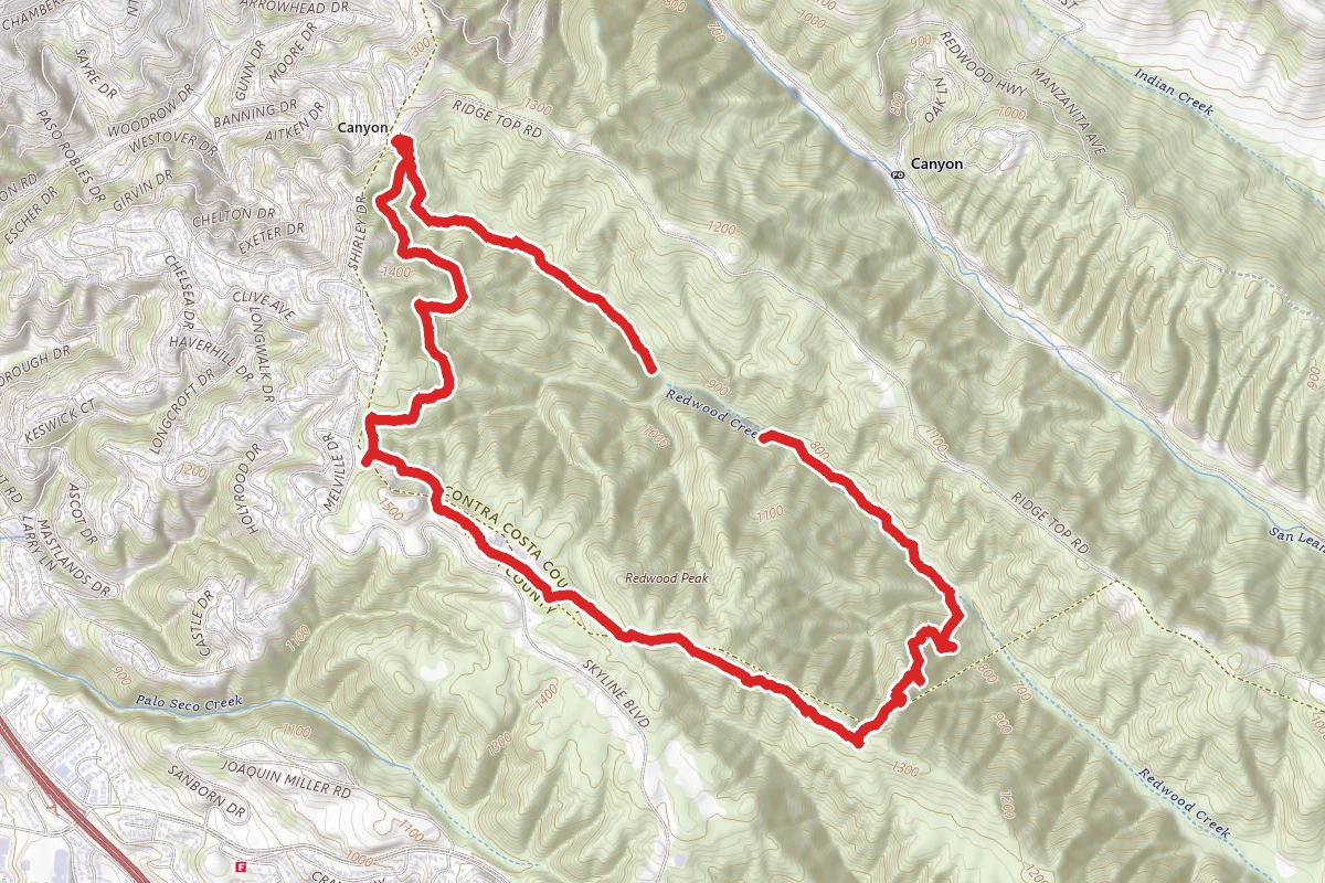 Stream Trail and West Ridge Trail Loop