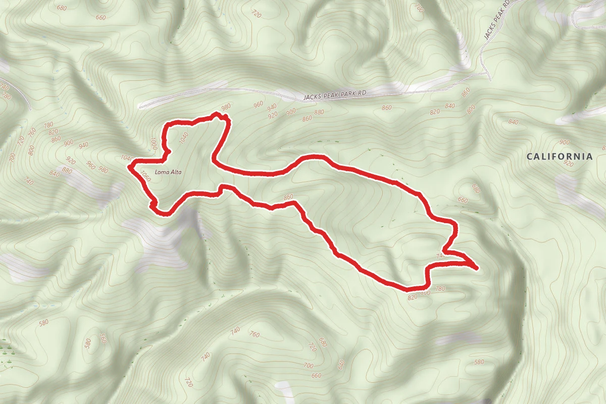 Jacks Peak to Rhus Trail Loop