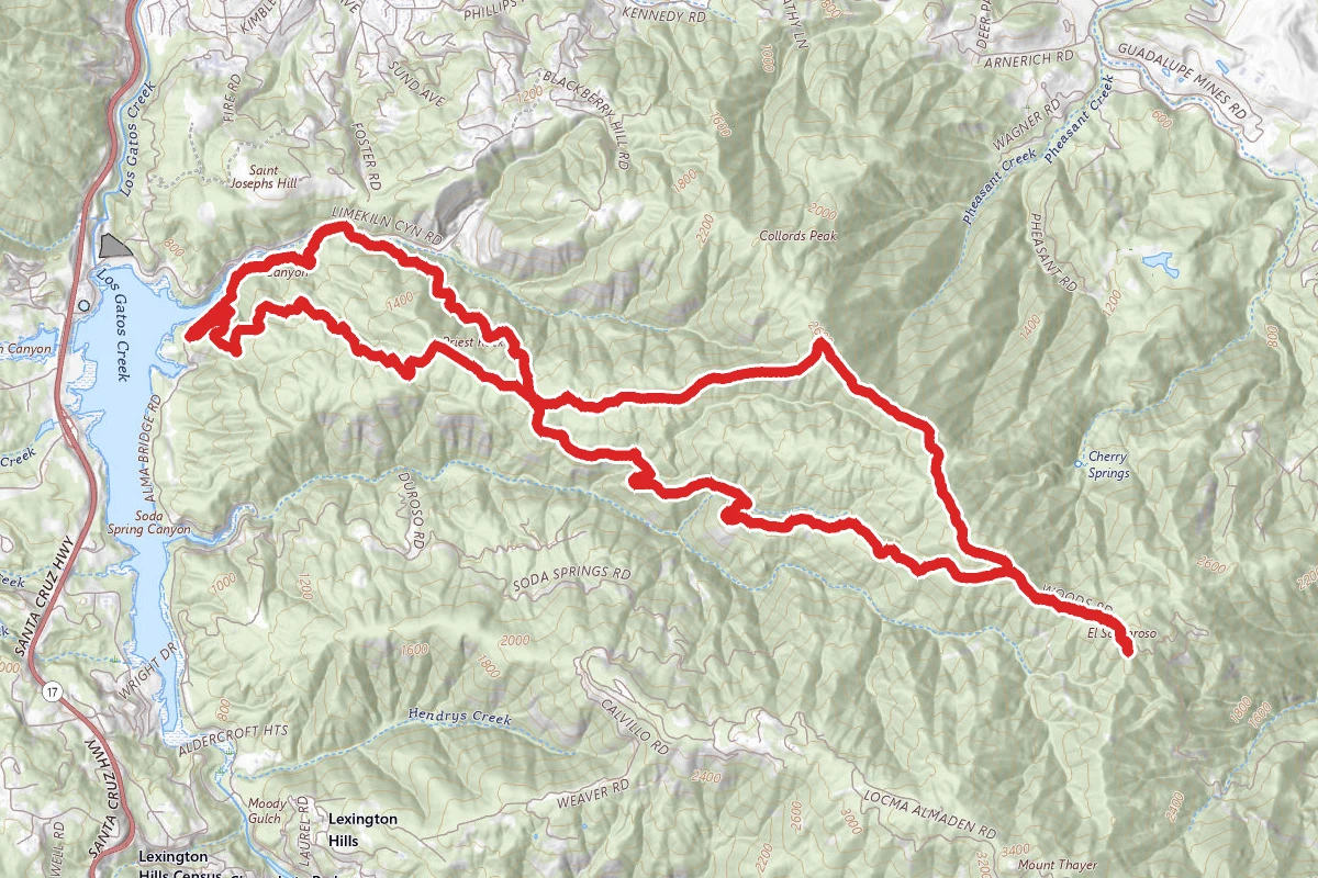 Limekiln to Kennedy to Priest Rock Loop