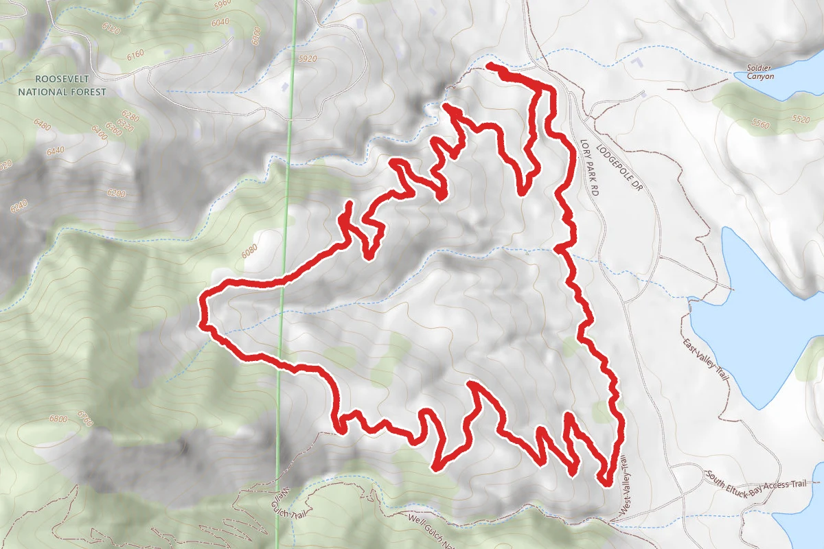 Timber Trail, Kimmons Trail and West Valley Trail Loop