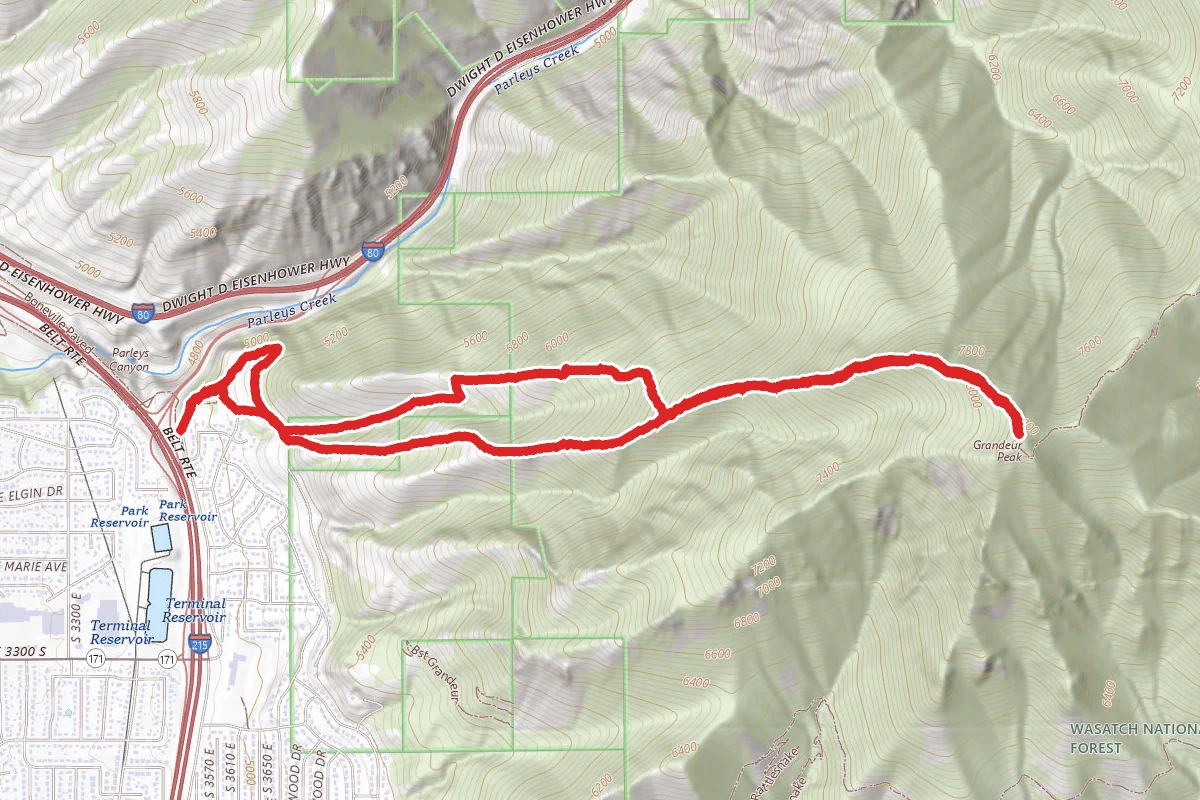Grandeur Peak Trail (West Face)