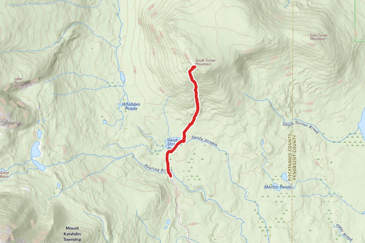 South Turner Mountain Via Sandy Stream Pond Trail