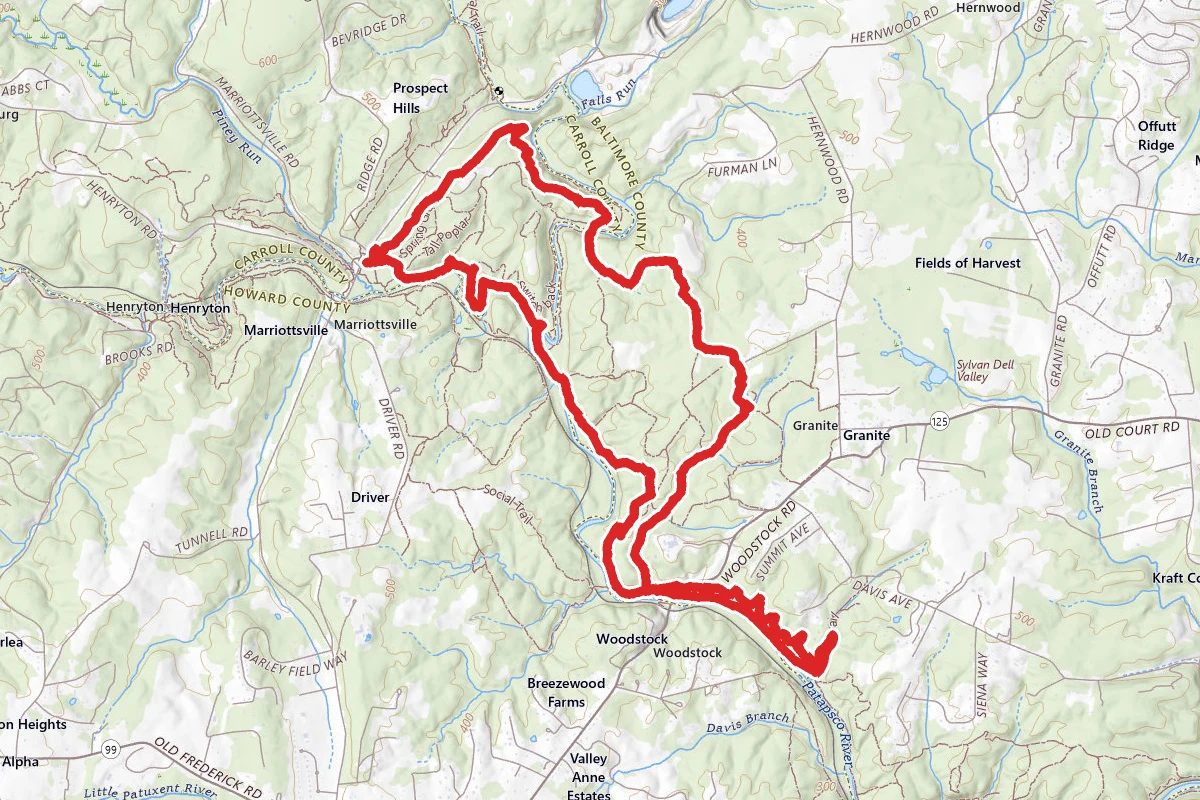 McKeldin to Woodstock Train Loop