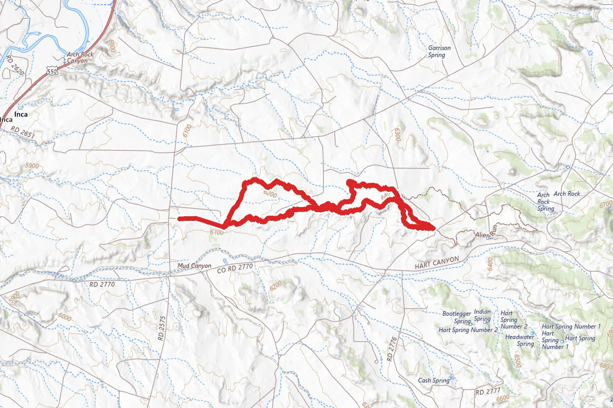 Alien Run Trail at Hart Canyon
