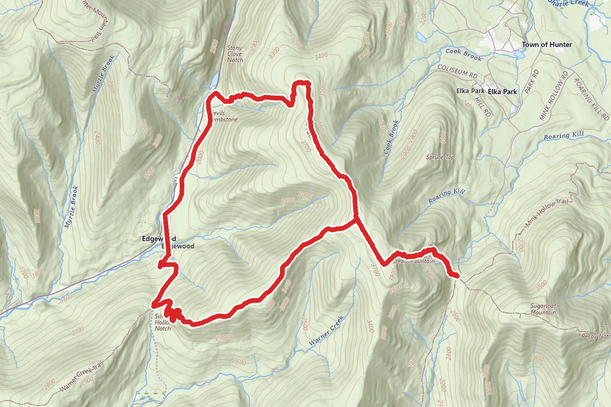 Plateau Mountain from Stony Clove Trail