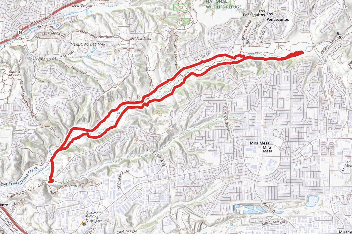 Los Penasquitos Canyon (from Lopez Canyon)