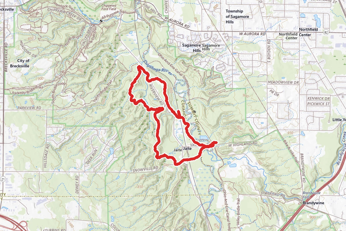 Buckeye Trail and Bridle Trail Loop from Red Lock Trailhead