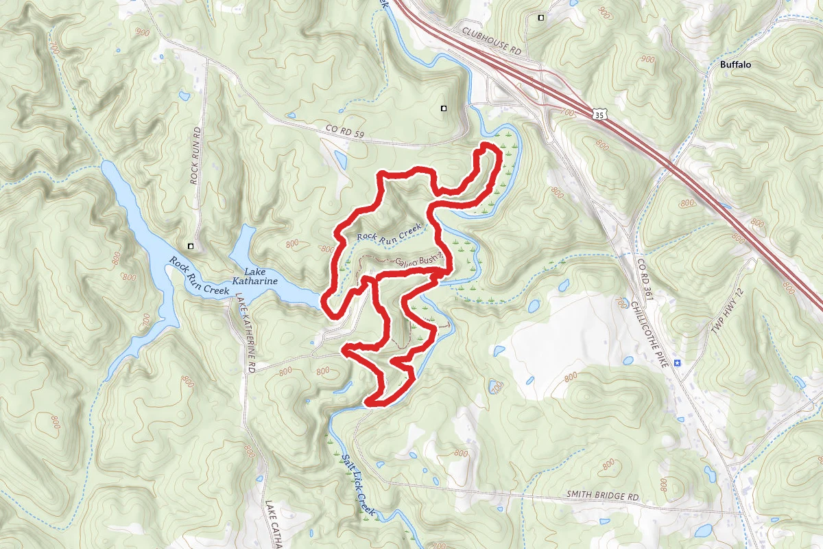 Calico Bush Trail, Pine Ridge Trail, and Salt Creek Trail Loop