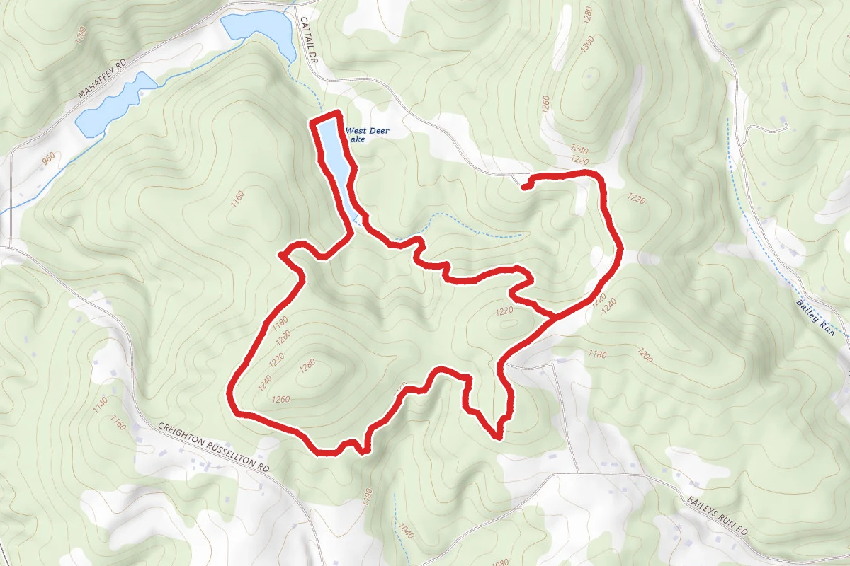 Deer Lakes Purple and White Trail Loop