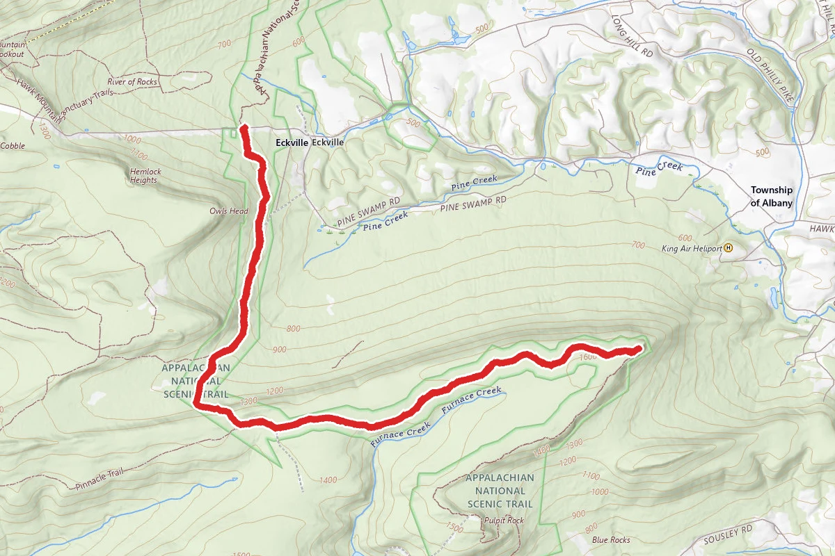 Appalachian Trail and Pinnacle Trail