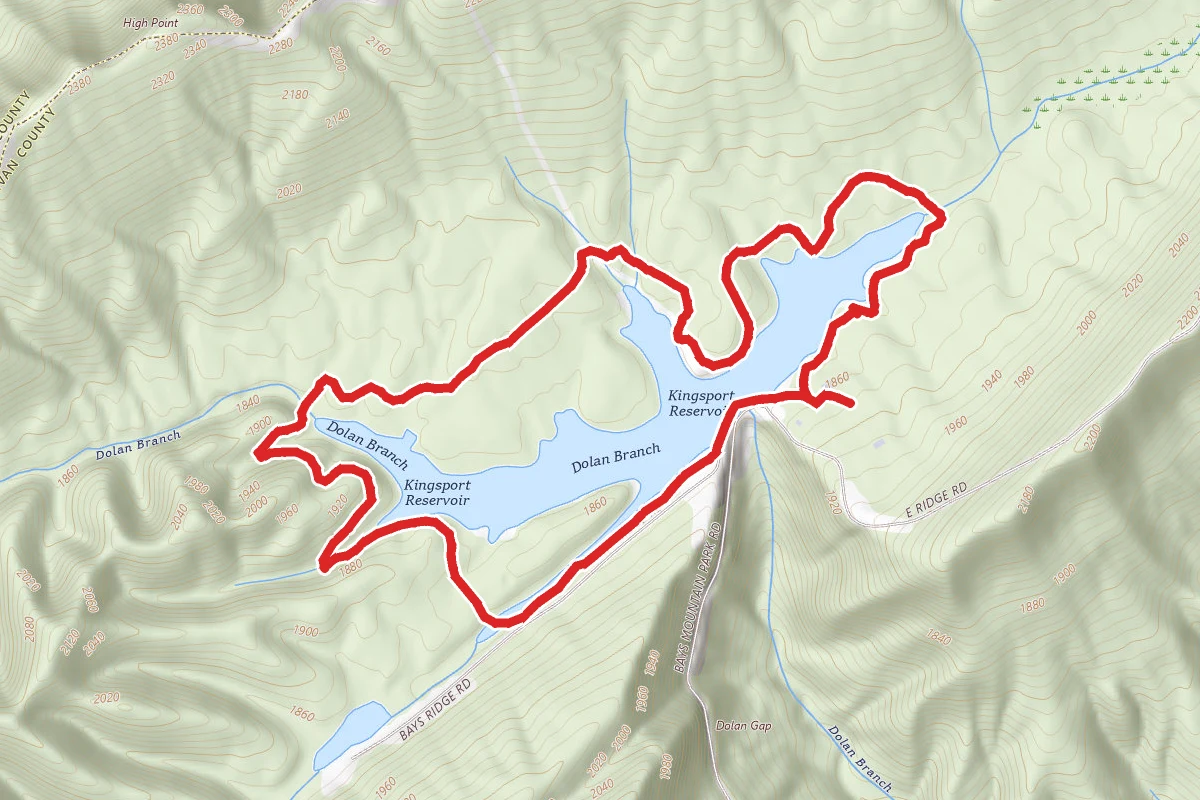 Bays Mountain Reservoir Trail