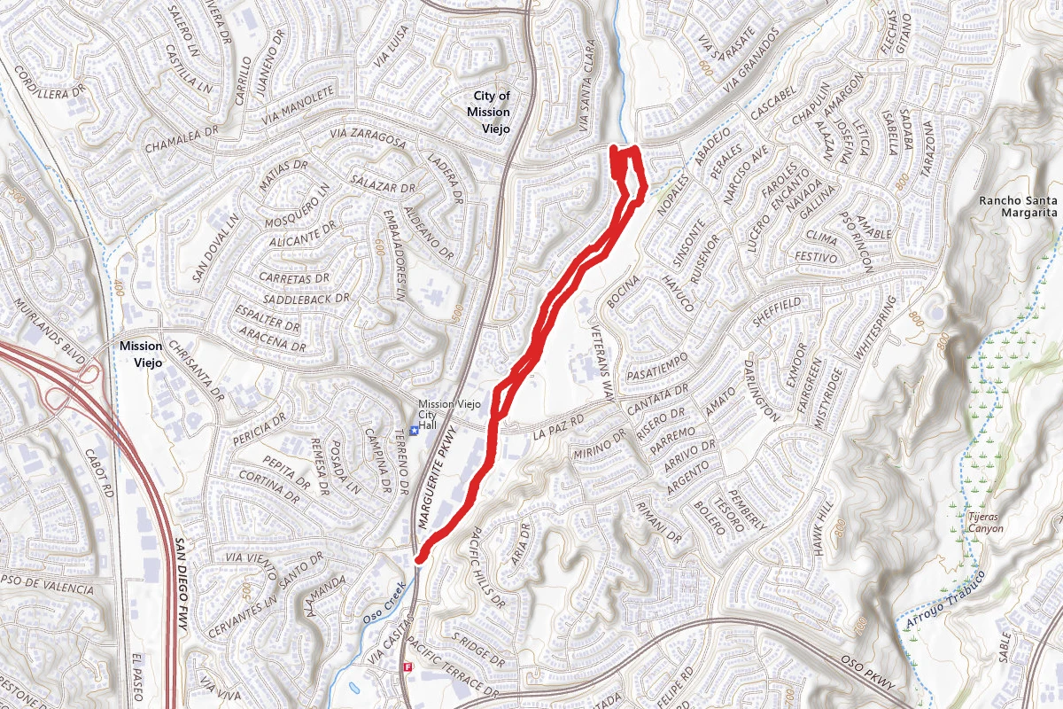 Mission Viejo's Oso Creek Trail