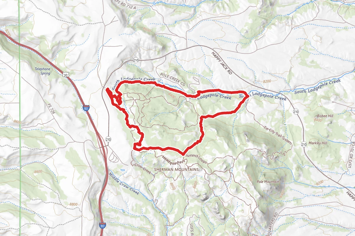 Pole Creek, Haunted Forest, Moose Loop, Meadow Trail