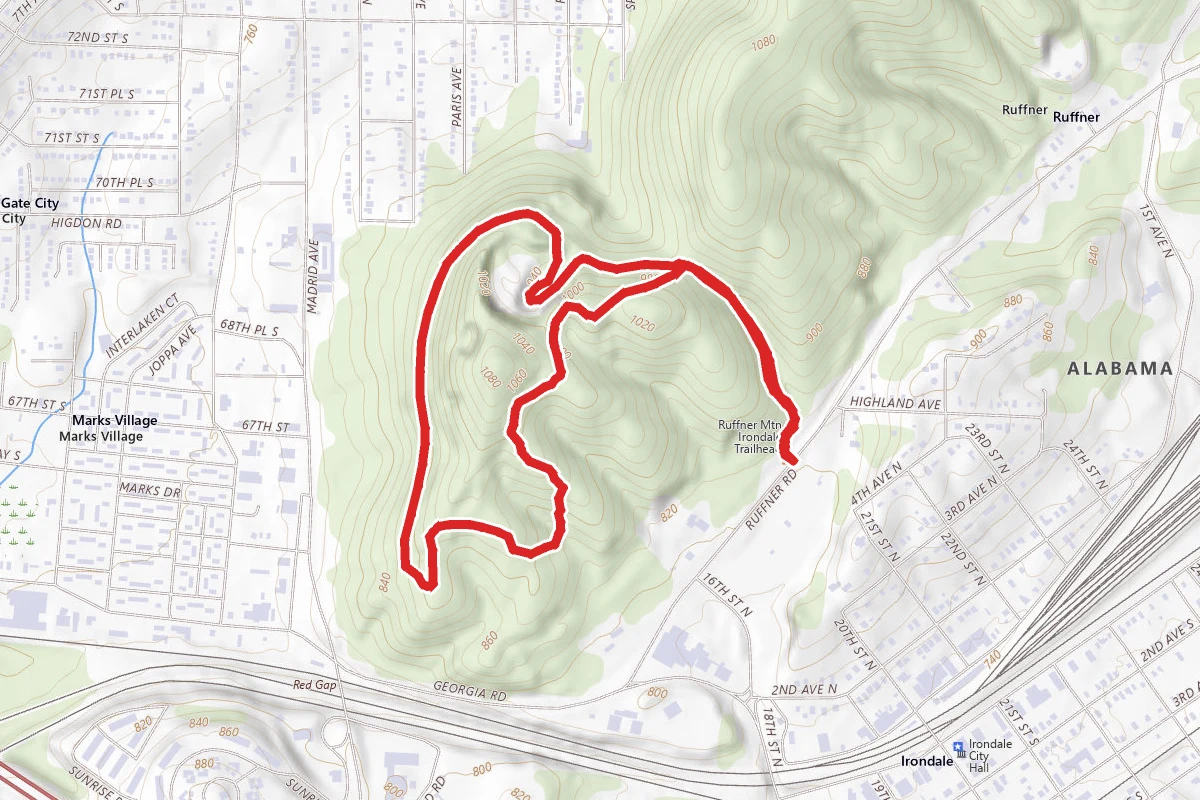Ridge & Valley Trail to Possum Loop