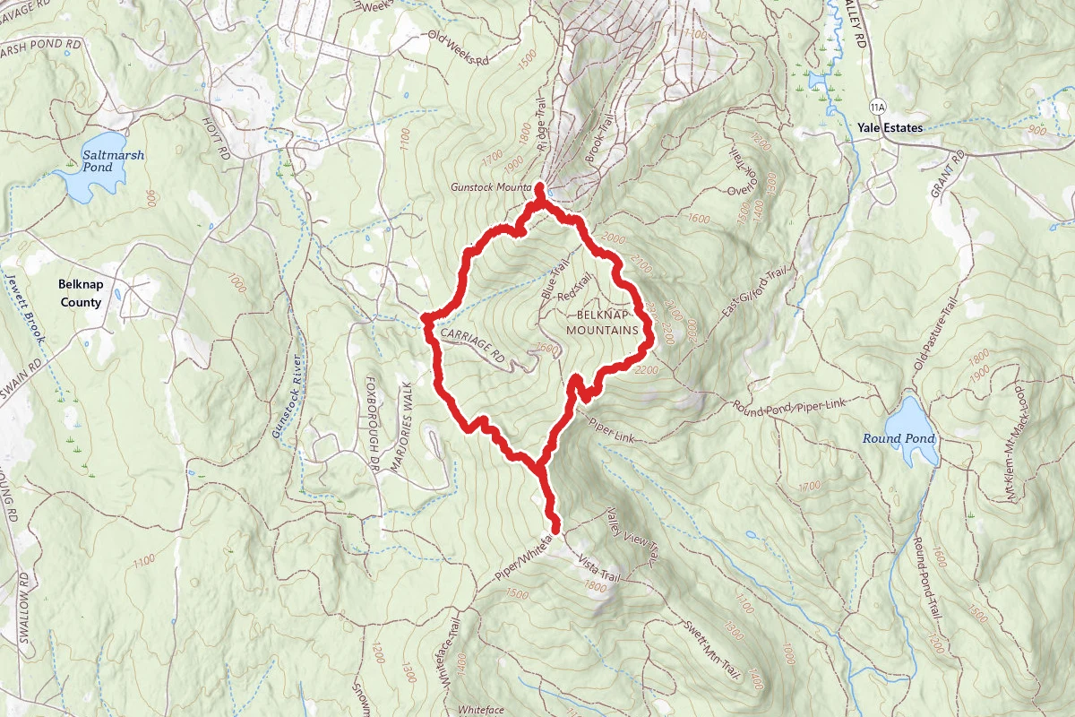 Piper, Belknap and Gunstock Loop