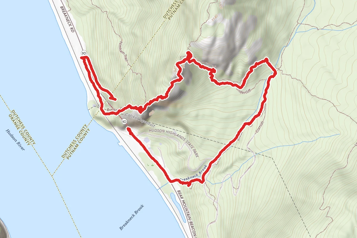 Breakneck Ridge, Undercliff, and Brook Trail Loop