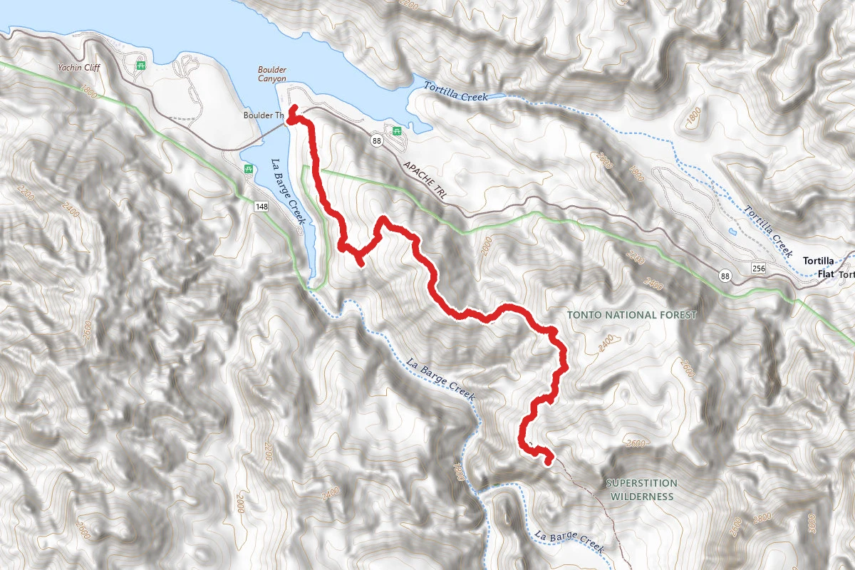 Boulder Canyon to Viewpoint