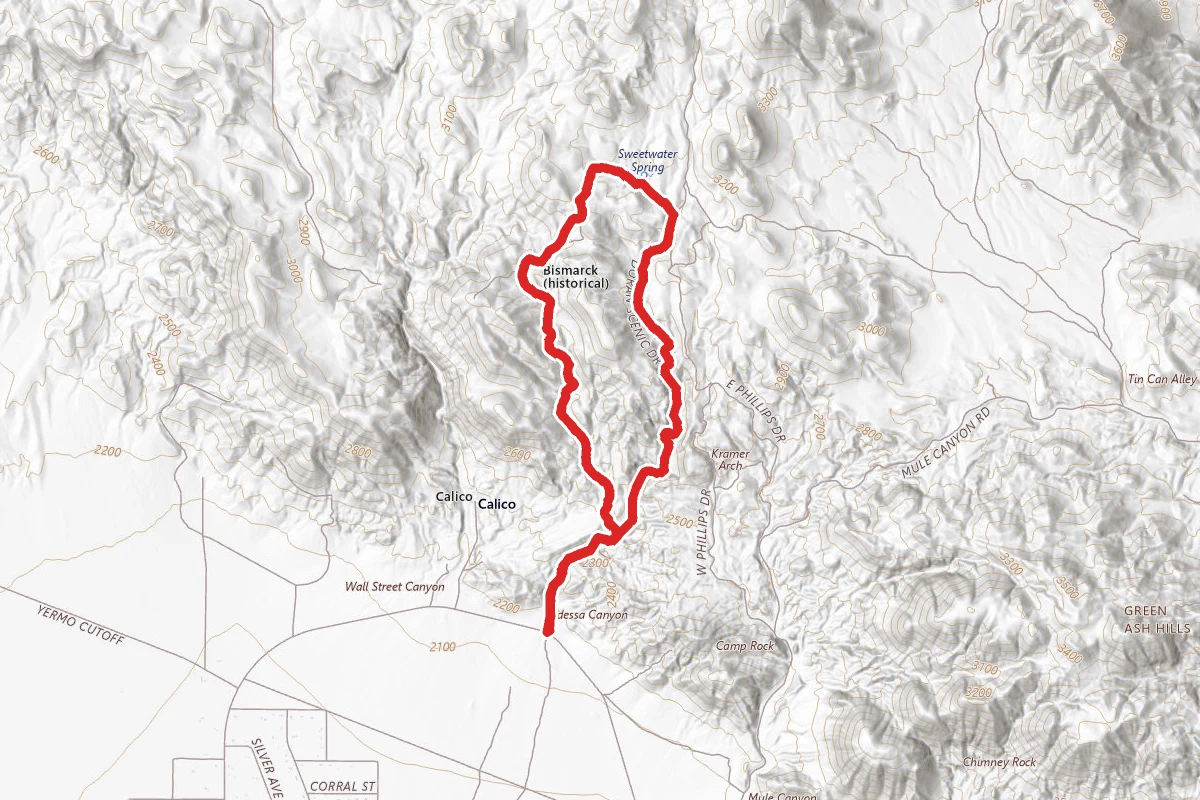 Doran Loop and Odessa Canyon OHV Route
