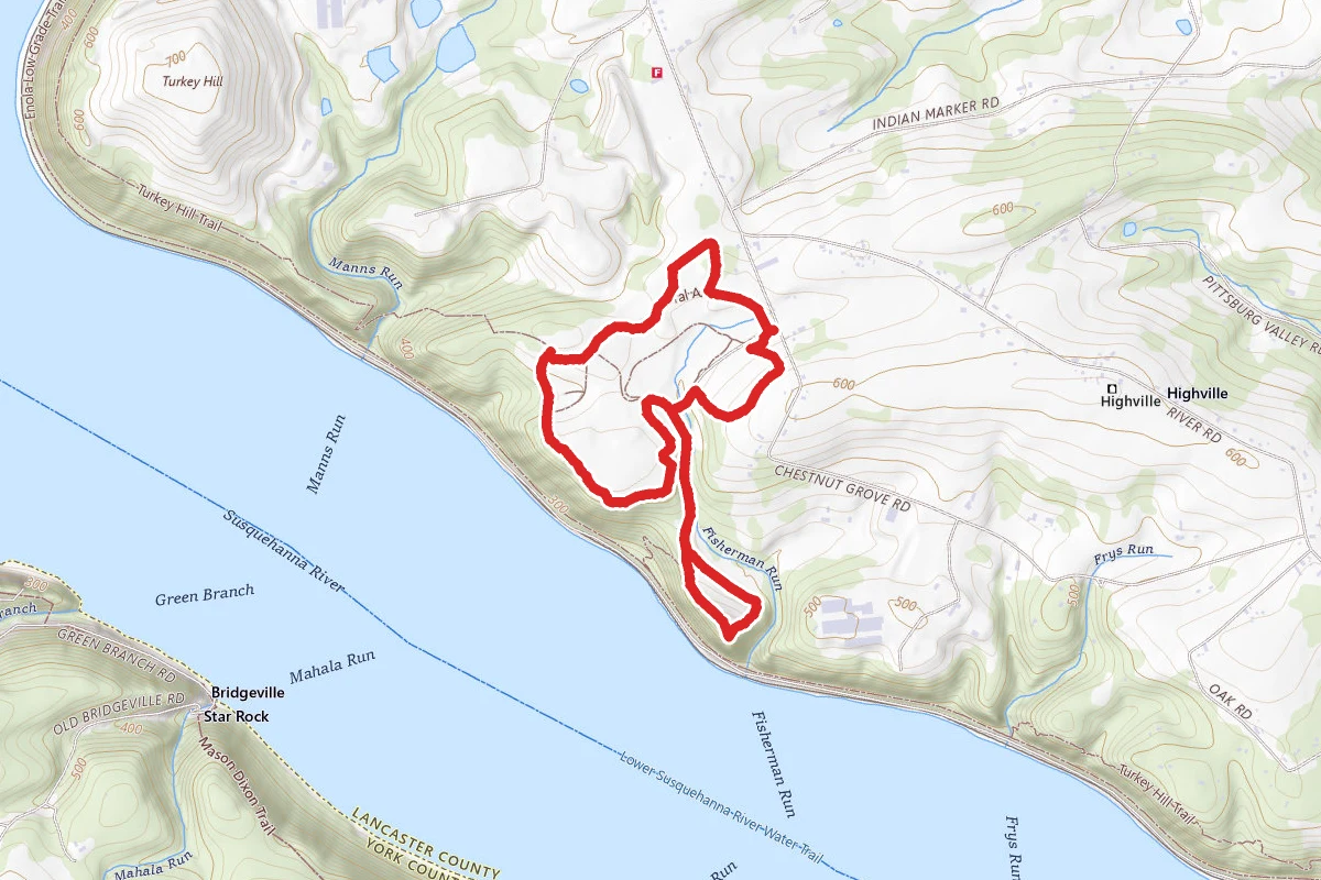Turkey Hill and Chestnut Grove Trail Loop